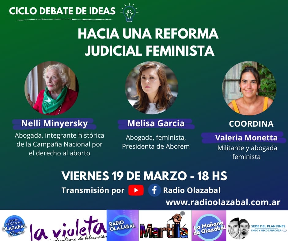 SE REALIZA HOY EL CICLO DEBATE “HACIA UNA REFORMA JUDICIAL FEMINISTA”