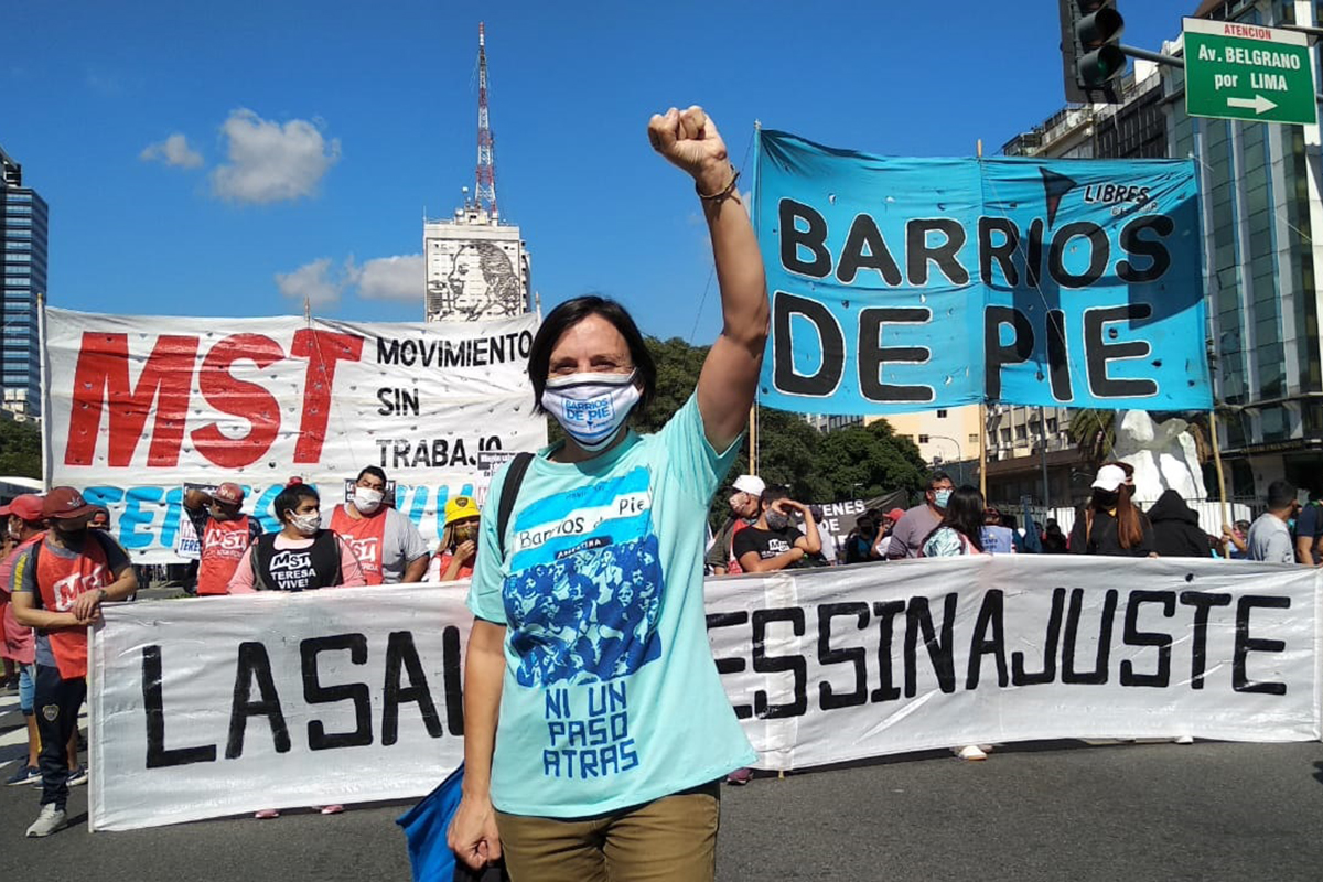 SILVIA SARAVIA, REFERENTE DE BARRIOS DE PIE: “EN LAS ORGANIZACIONES OPOSITORAS HAY UN CONTROL FÉRREO DE LOS PROGRAMAS SOCIALES”.