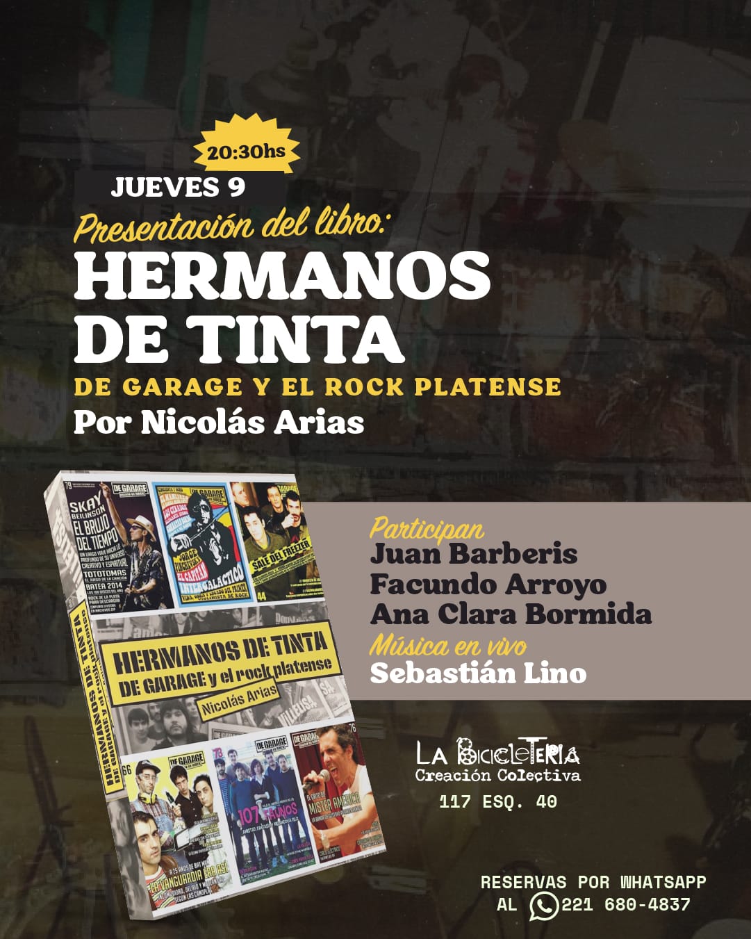 PRESENTAN: "HERMANOS DE TINTA", EL LIBRO DE NICOLÁS ARIAS